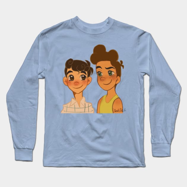 Luca & Alberto Long Sleeve T-Shirt by Sarah D’ Art